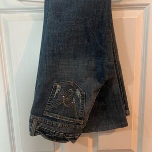 Y2K bebe Dark Blue Bootcut Jeans